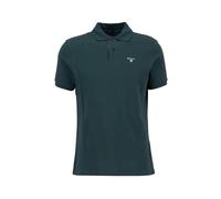 Polo with Tartan Inserts in Piquet - male - Barbour - Polo Shirts - Blue - L - Tops L