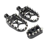 POLOFZFGKZ For Harley Sportster XL 883 1200 Dyna Street Bob Bobber Motorcycle MX Wide Fat Footrests Pedals W/Shifter Pegs Motorcycle Footpegs Footrest(Chrome Shifter Pegs)