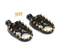 POLOFZFGKZ For Harley Sportster XL 883 1200 Dyna Street Bob Bobber Motorcycle MX Wide Fat Footrests Pedals W/Shifter Pegs Motorcycle Footpegs Footrest(Chrome 1Set)