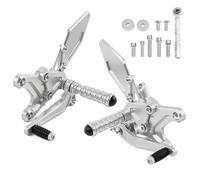 POLOFZFGKZ For Kawasaki Z900 RS Z900RS SE Cafe ABS 2018-2024 Motorcycle Rear Footpeg Foot Rests Adjustment Motorcycle Footpegs Footrest(Silver)