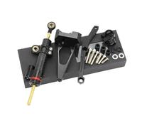 POLOFZFGKZ For Y&AMAHA MT-09 2013-2020 Motorcycle Steering Stability Shock Absorber Bracket Linear Reversed Safety Control(Black set)