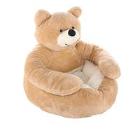 pologmase Bear Hug Dog Bed - Warm Plush Dog Crate Bed, Cat Sleeping Mat | Comfortable Washable Plush Pet Cushion Beds and Sofas for Dogs, Cats and Puppies Indoor