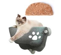 pologmase Cat Hammock Bed, Window Seat for Large Cats, Cat Window Perch, Bed, Felt, Kit Sill Hammock, Pet Resting Seat with Suction Cups, Plush Mat, Cat Window Perch