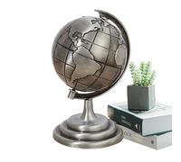 pologmase Decorative Globe | Educational World Globe with Stand - Vintage Globe Ornament, Modern Desktop Decoration for Home Bookshelf, School Desk Decor