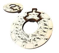 pologmase Wooden Chord Wheel Melody Tool | of Fifths Poster for All Musicians | Circular Wooden Wheel and Musical Learning Tool, Guitar Chord Wheel, Chord Wheel for Songwriters, Teachers