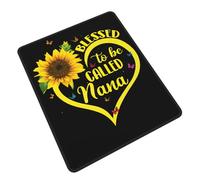 POLOKIMM Blessed To Be Called Sunflower Cute Funny Gaming Mouse Pad, Desk Mouse Mat For Office, Gaming & Study