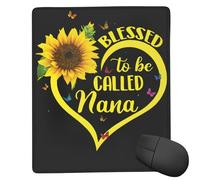 POLOKIMM Blessed To Be Called Sunflower Mouse Pad Gaming Mouse Pad Mouse Pads For Desk Ergonomic Mousepad Non-Slip Mouse-Pad (18 Cm X 22 Cm)