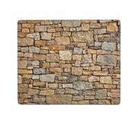 POLOKIMM Brick Yellow Stone Wall Mouse Pad 22 Cm X 18 Cm Mouse Pads For Desk Ergonomic Mousepad Non-Slip Mouse-Pad