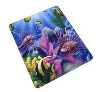 POLOKIMM Colorful Tropical Sea Fish Cute Funny Gaming Mouse Pad, Desk Mouse Mat For Office, Gaming & Study