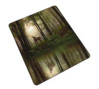 POLOKIMM Deer By The River Cute Funny Gaming Mouse Pad, Desk Mouse Mat For Office, Gaming & Study
