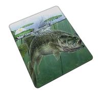 POLOKIMM Fish With A Lure Cute Funny Gaming Mouse Pad, Desk Mouse Mat For Office, Gaming & Study