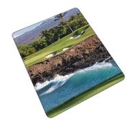 POLOKIMM Hawaii Beach Golf Course Cute Funny Gaming Mouse Pad, Desk Mouse Mat For Office, Gaming & Study
