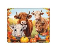 POLOKIMM Highland Cow Mouse Pad 22 Cm X 18 Cm Mouse Pads For Desk Ergonomic Mousepad Non-Slip Mouse-Pad