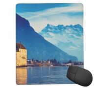 POLOKIMM House By The Lake Mouse Pad Gaming Mouse Pad Mouse Pads For Desk Ergonomic Mousepad Non-Slip Mouse-Pad (18 Cm X 22 Cm)