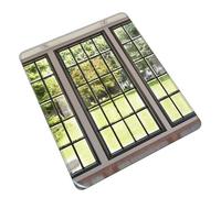 POLOKIMM Lawn Outside The Window Cute Funny Gaming Mouse Pad, Desk Mouse Mat For Office, Gaming & Study