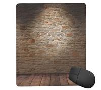 POLOKIMM Lights Hit The Brick Wall Mouse Pad Gaming Mouse Pad Mouse Pads For Desk Ergonomic Mousepad Non-Slip Mouse-Pad (18 Cm X 22 Cm)