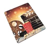 POLOKIMM Popcorn And Film Equipment Cute Funny Gaming Mouse Pad, Desk Mouse Mat For Office, Gaming & Study