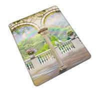 POLOKIMM Rainbow In The Distance Cute Funny Gaming Mouse Pad, Desk Mouse Mat For Office, Gaming & Study