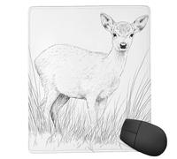 POLOKIMM Sika Deer Mouse Pad Gaming Mouse Pad Mouse Pads For Desk Ergonomic Mousepad Non-Slip Mouse-Pad (18 Cm X 22 Cm)