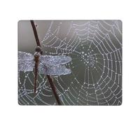 POLOKIMM Spider Web Dragonfly Mouse Pad 22 Cm X 18 Cm Mouse Pads For Desk Ergonomic Mousepad Non-Slip Mouse-Pad