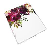 POLOKIMM Wild Flower Rose Cute Funny Gaming Mouse Pad, Desk Mouse Mat For Office, Gaming & Study