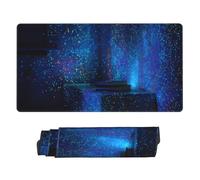 POLOKIMM Xxl Gaming Mouse Pad 40x75cm, Glitter Slowly Large Desktop Mouse Mat With Non-Slip Rubber Base, Waterproof & Stitched Edges For Gaming/Office