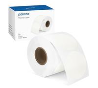 Polono 2.25”x1.25”(60mm×30mm)Direct Thermal Label, 900 White Multipurpose Labels Compatible with Zebra & Rollo Printers