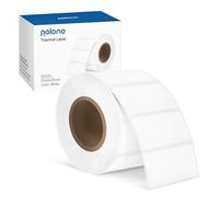 Polono 2.25”x1.25”(60mm×30mm)Direct Thermal Label, Perforated Sticker Labels for Addresses, UPC Barcodes, Adhesive Multipurpose Labels Compatible with POLONO PL60 Label Printers (1000 Labels, White)