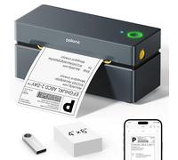 POLONO Bluetooth Thermal Shipping Label Printer, Wireless 4x6 Shipping Label Printer for Small Business, Support iOS, Android, Windows and Mac, Compatible with Amazon, Ebay, Shopify, Etsy, USPS (Grey)