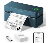 POLONO Bluetooth Thermal Shipping Label Printer, Wireless 4x6 Shipping Label Printer for Small Business, Support iOS, Android, Windows and Mac, Compatible with Amazon, Ebay, Shopify, Etsy, USPS (Blue)