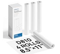POLONO D810 Thermal Printer Paper 8.5 x 11 Inch, Advanced Thermal Printing, US Letter Size Thermal Paper Compatible with D810, Size 8.5" x 11", 4 Rolls, 7m