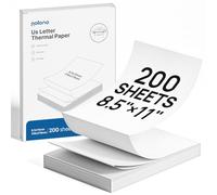 POLONO D810 Thermal Printer Paper 8.5 x 11 Inch, Advanced Thermal Printing, US Letter Size Thermal Paper Compatible with D810, Folded, Continuous, Size 8.5" x 11", 200 Sheets
