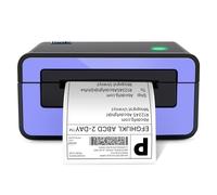 POLONO Thermal Label Printer, 4x6 Shippping Label Printer for Shipping Package, Commercial Thermal Label Maker, Compatible with Amazon, Ebay, Etsy, Shopify, etc, Support Windows and Mac, Purple