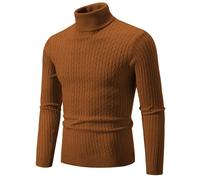 Polos Neck Jumpers for Men Cotton Smart Causal Sweaters Pullover Knitted Sweater Lounge Sweatshirts Long Sleeve Fisherman Pullovers Leisure Fleece Autumn Winters Base Layer Cashmere Blend Workwear