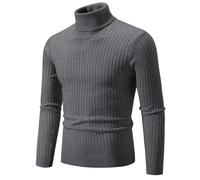 Polos Neck Jumpers for Men Cotton Smart Causal Sweaters Pullover Knitted Sweater Lounge Sweatshirts Long Sleeve Fisherman Pullovers Leisure Fleece Autumn Winters Base Layer Cashmere Blend Workwear