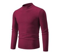 Polos Neck Jumpers for Men Cotton Smart Causal Sweaters Pullover Knitted Sweater Lounge Sweatshirts Long Sleeve Fisherman Pullovers Leisure Fleece Autumn Winters Base Layer Cashmere Blend Workwear