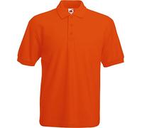 POLOSHIRT FRUIT OF THE LOOM 65/35 S M L XL XXL L,Orange