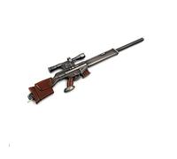 polosu 12cm Mini Gun Keychains for Men, Metal Weapon Rifle Key Ring Pendants，Toys Gun Keychains Key Ring Keyring (Sniper rifle)