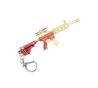 polosu 12cm Mini Gun Keychains for Men, Metal Weapon Rifle Key Ring Pendants,Toys Gun Keychains Key Ring Keyring (M416-2)