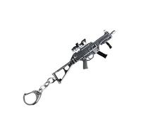 polosu 12cm Mini Gun Keychains for Men, Metal Weapon Rifle Key Ring Pendants,Toys Gun Keychains Key Ring Keyring (UMP9)