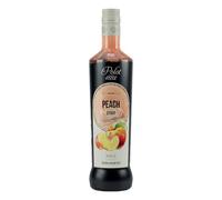Polot 1882 Peach Syrup 70cl - Italian Bar-Grade Non-Alcoholic Syrup, Juicy Orchard-Peach Sweetness, Gluten-Free, Perfect for Bellinis, Iced Teas, Lemonades, Cocktails, Mocktails & Desserts