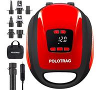 Polotrag Paddle Board Pump, SUP Electric Pump, Professional 20 PSI Portable Air Compressor with Auto-Off, Deflation Function and 12V DC Car Cigarette Lighter for Inflatables, Kayaks and Boats