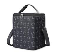 Polovillae Breastmilk Cooler Bag with Ice Pack, Fits 6 Baby Bottles Up to 9 Ounce Insulated Baby Bottle Bag, Breast Milk Cooler on The go with Strap, Bottle Storage Bag for Nursing Mom Daycare