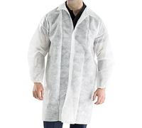 POLPROP DISPOSABLE VISITORS COAT WHITE XXL