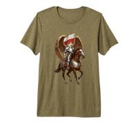 Polska Eagle Knight Husarz Wings Armor Art Premium T-Shirt