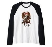 Polska Eagle Knight Husarz Wings Armor Art Raglan Baseball Tee
