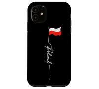 Polska, Poland White Eagle Crown, Polish White andf Red Flag Case for iPhone 11