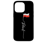 Polska, Poland White Eagle Crown, Polish White andf Red Flag Case for iPhone 14 Pro Max