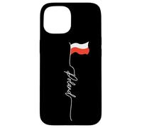 Polska, Poland White Eagle Crown, Polish White andf Red Flag Case for iPhone 15