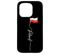 Polska, Poland White Eagle Crown, Polish White andf Red Flag Case for iPhone 15 Pro
